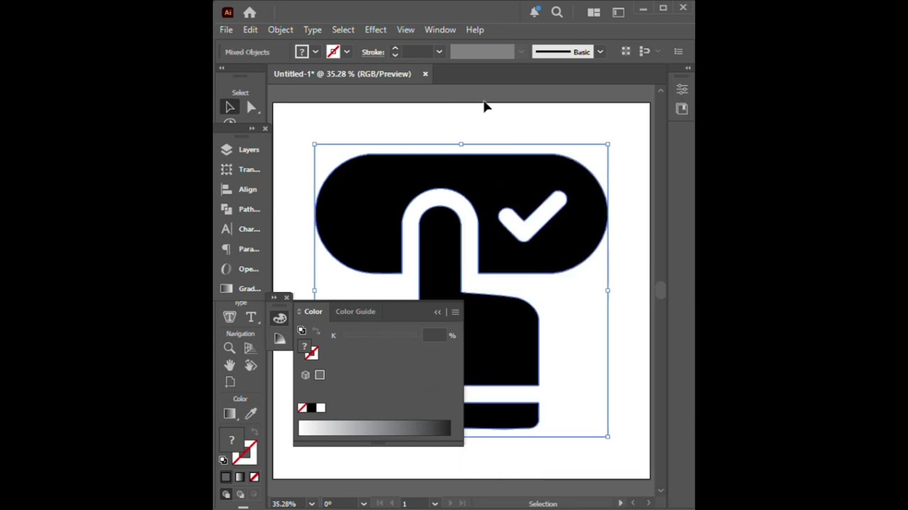 How to change icon Color In Adobe Illustrator #illustratortutorials #iconcolor #illustrator2025