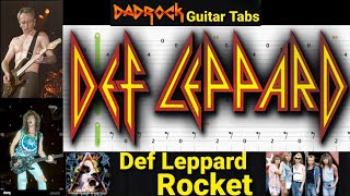 Rocket - Def Leppard - Guitar + Bass TABS Lesson