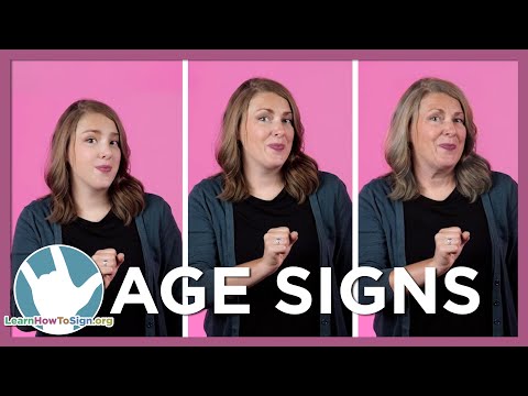 How to Sign Age in ASL | Numbers in American Sign Language