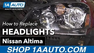 How to Replace Headlights 05-06 Nissan Altima