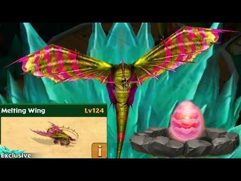Melting Wing max Level 124 titan mode//Exclusive Changewing//Dragons Rise of Berk