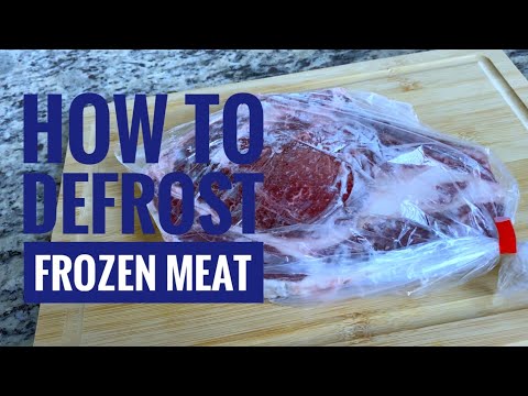 How to defrost frozen meat without losing Quality?