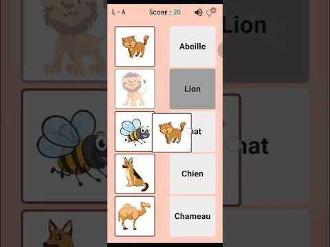 French match & learn