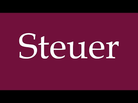 How to Pronounce ''Steuer'' (Tax) Correctly in German