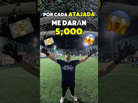 ME PAGAN por CADA ATAJADA que HAGA COMO PORTERO! 💰 #futbol #soccer #porterofutsal