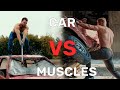 MUSCLES IN ACTION! Incredible Muscle Boys Lifting and Crushing a Car | awesome flexing videos