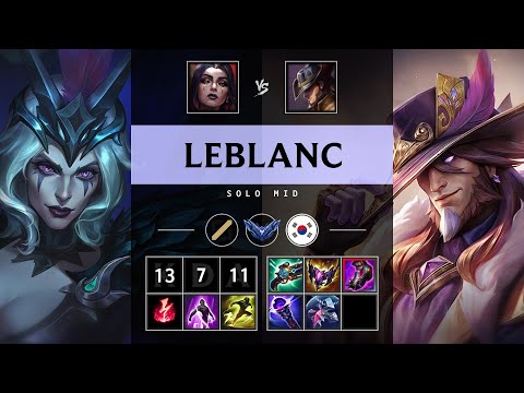 LeBlanc Mid vs Twisted Fate - KR Diamond Patch 25.10