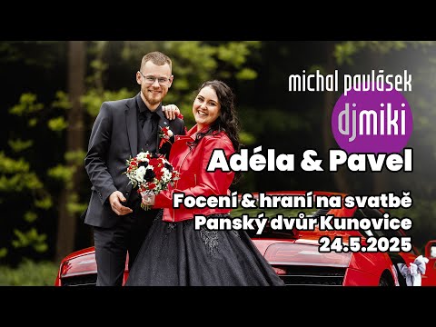 Adéla a Pavel a jejich dokonalá svatba v černém