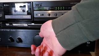 Video thumbnail for Test Vintage Stereo Cassette Deck AD F260 Aiwa by British things