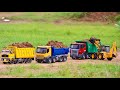 JCB 3dx Machine Loading Mud Together TATA Dump Truck 2518 10 Tyre Tipper With Jcb 3dx |jcb video