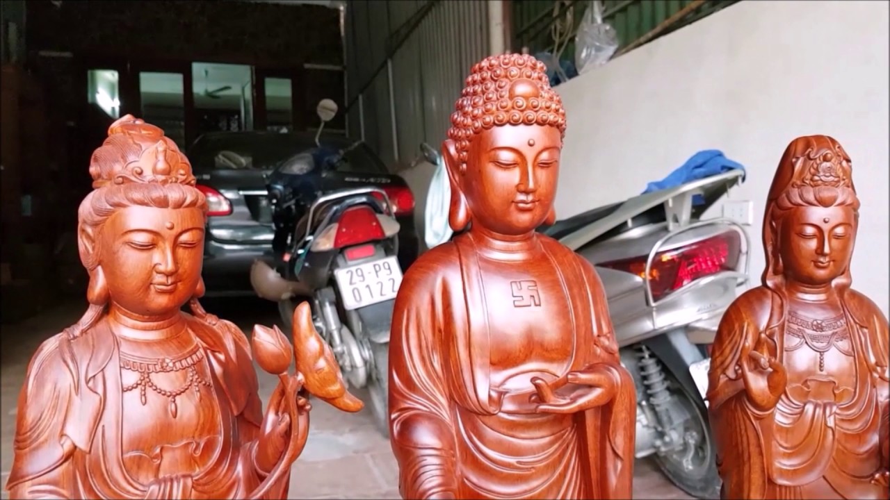 Bộ tượng Tây Phương Tam Thánh đứng