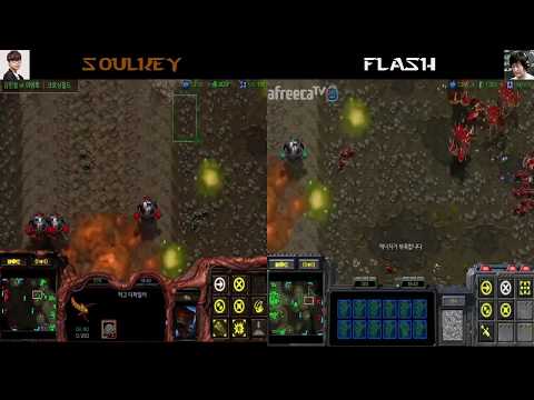 스타1 StarCraft Remastered 1:1 (DUEL FPVOD) Soulkey 김민철 (Z) vs Flash 이영호 (T) Crossing Field 크로싱 필드