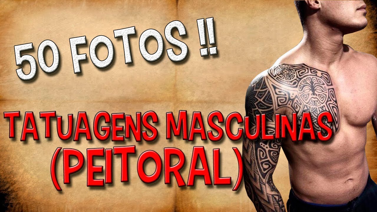 TATUAGENS MASCULINAS (PEITORAL) «50 Fotos»