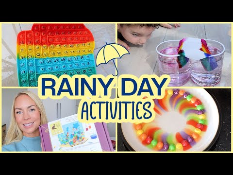 10 RAINY DAY ACTIVITIES + HOW TO ENTERTAIN KIDS | Emily Norris AD