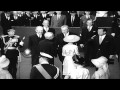 Indian President Dr Radhakrishnan Is Greeted By Queen Elizabeth And Prince Phili HD Stock Footage