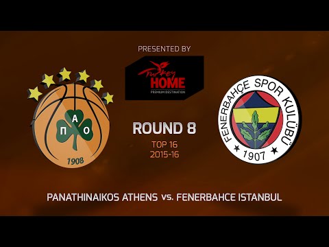 Highlights: Top 16, Round 8, Panathinaikos Athens 76-71 Fenerbahce Istanbul
