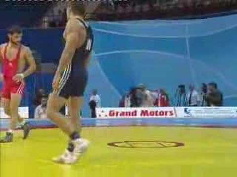 georgian wrestlers bedinadze vs ala huikku 2007worl champ