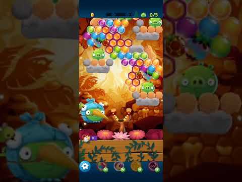 Angry birds pop bubble shooter level 129 3 STARS NO BOOSTER