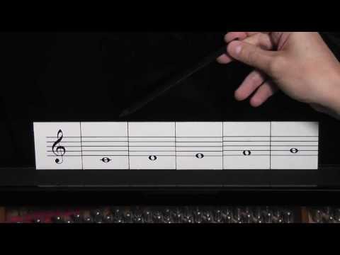 Noten lernen mit Notenkarten 3 - Notennamen