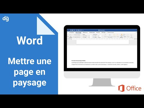 Comment orienter une seule page sur word