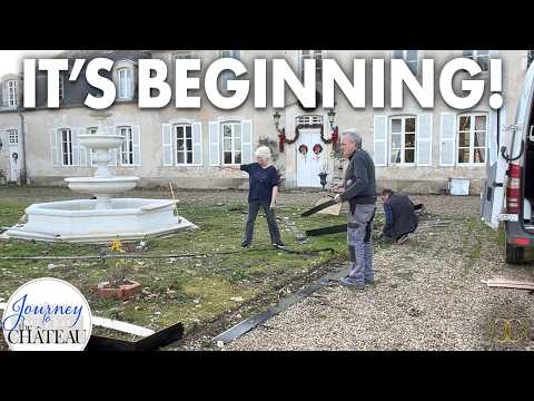 The Chateau Fountain Landscaping Begins! (with Garden Plan REVEAL!)