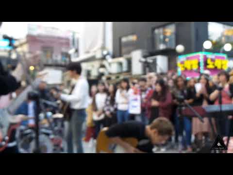 180928 - The rose busking in Hongdae - Run away baby
