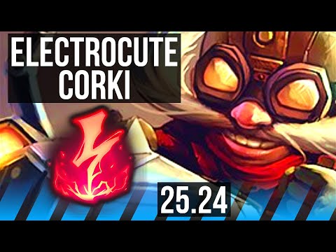 CORKI vs AKALI (MID) | Electrocute | KR Master | 25.24