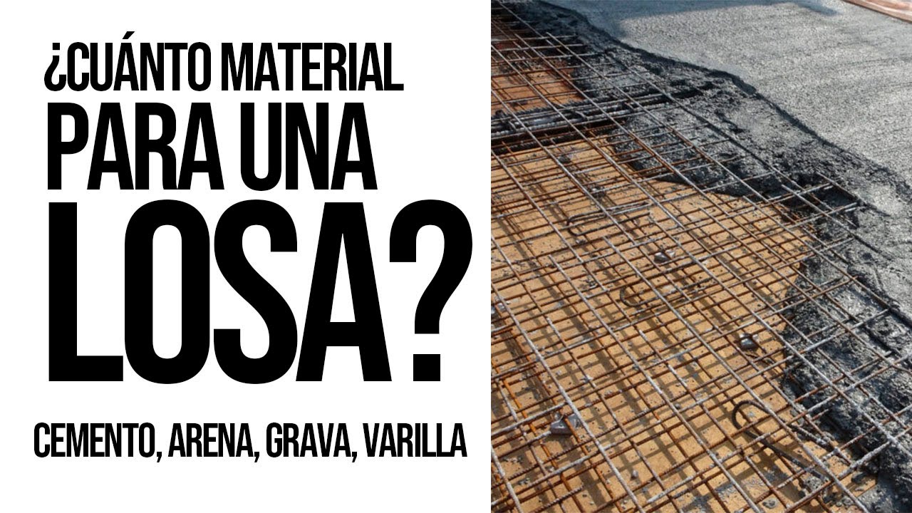 ¿Cuánto MATERIAL necesitas para realizar una LOSA - Con ejemplo