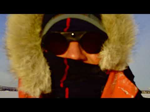 Ice-skating on lake Orsa, Sweden