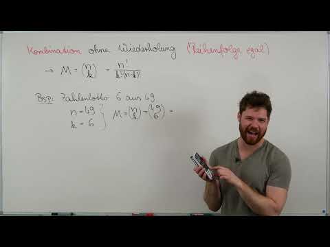 Kombination ohne Wiederholung, Reihenfolge egal, ÜBERSICHT+Beispiele Lotto 6 aus 49, Freunde im Auto