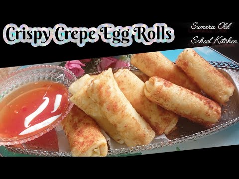 Crispy Crepe Egg Rolls | One Bite & You'll Love It ✨
