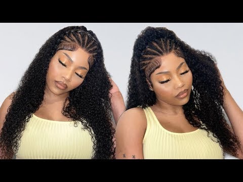 Deep Curly 360 Full Lace Human Hair Wigs Plucked Brazilian Virgin Hair