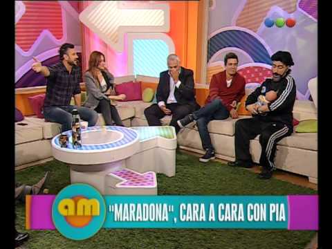 Diego Maradona nos visita en el piso de AM