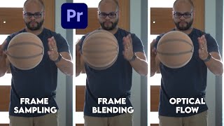 Frame Sampling vs Frame Blending vs Optical Flow - Premiere Pro #shorts