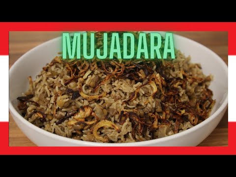 Mujadara / Mdardara, Lebanese Classic Recipe. Vegan Lentils And Rice