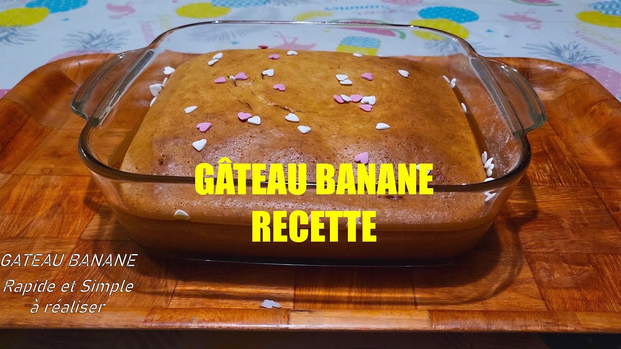 Gâteau à la Banane Fraîche - Recette Traditionnelle Réunion