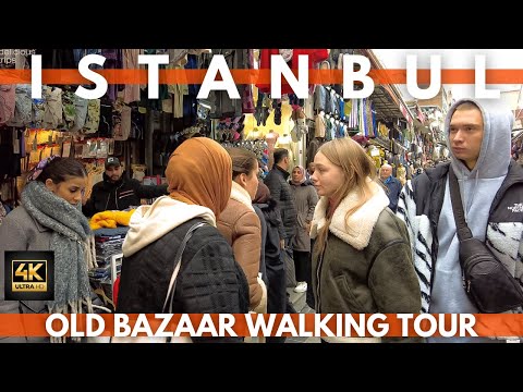 Bazaar Istanbul Turkey Walking Tour | 4K ULTRA HD 60FPS | Fatih District 3 February 2023