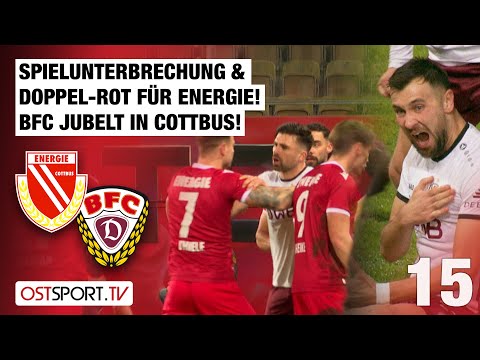 Heated! Play suspended & double red card for Energie: Cottbus vs. BFC Dynamo | Regionalliga Nordost