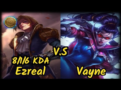 GS Madness (EZREAL) vs VAYNE - 8/1/6 KDA BOTTOM ADC GAMEPLAY - EUW Ranked DIAMOND