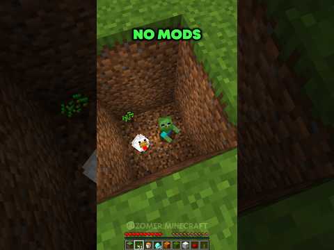 Minecraft How to Spawn Chicken Jockey🤯 #minecraft #shorts