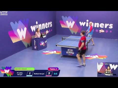 WINners CUP table 2  11.01 Priadko Sergei - Maliuk Sergei   17:30