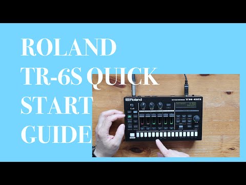 Drum machine Roland TR 6s quick start guide