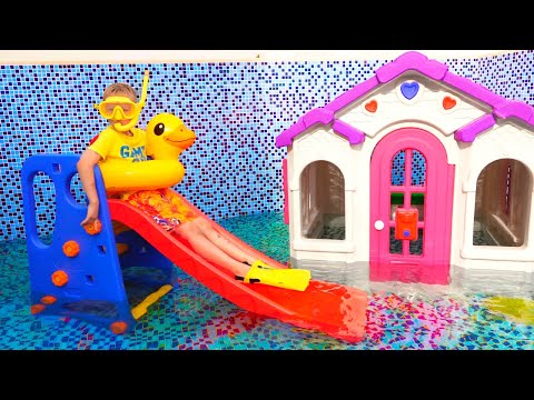Vlad y Niki juegan con casitas de juegos para niños - Colección de videos para niños