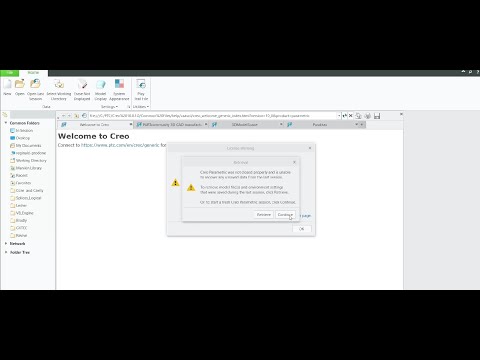 Quick fix for Creo licensing issues.