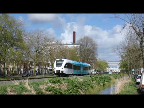4K | Arriva GTW 233 komt door Leeuwarden Achter de Hoven als RE1 naar Leeuwarden!