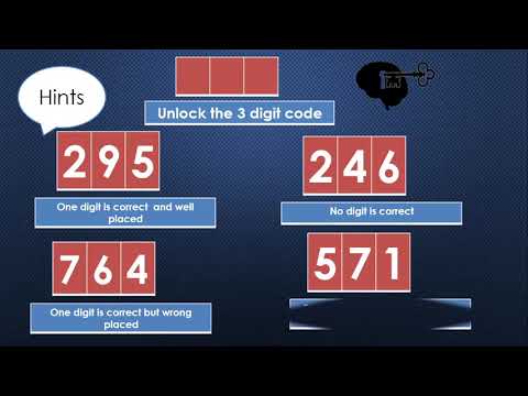 Crack the code | unlock the code | open the lock | puzzle