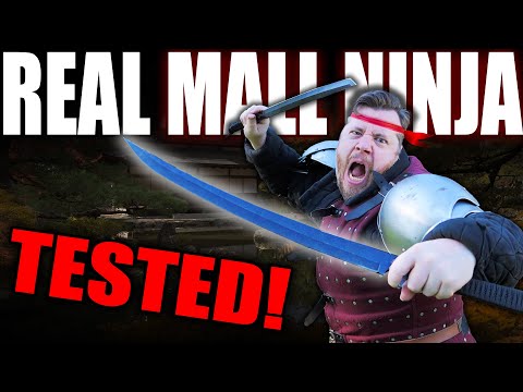 Just how bad are CHEAP Mall ninja swords? LET'S FIND OUT!
