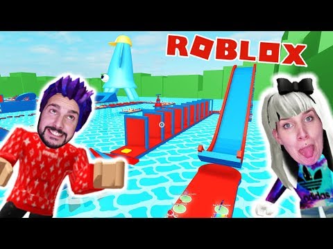 Roblox: AUS WASSERPARK ENTKOMMEN! KAAN & NINA IM XXL SCHWIMMBAD! Escape Waterpark Obby Deutsch