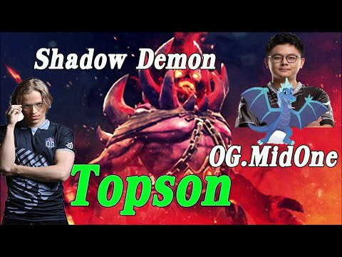 Topson Shadow Demon Mid vs Shadow fiend w/ OG.MidOne Winter Wyvern Dota 2 Pro Gameplay 7.24 - #11