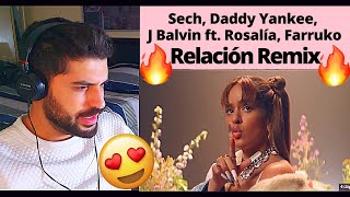 Sech, Daddy Yankee, J Balvin ft. Rosalía, Farruko - Relación Remix (Video Oficial) - REACTION VIDEO!
